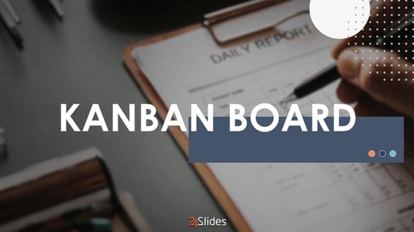 cover slide of Creative Kanban Board PowerPoint Template