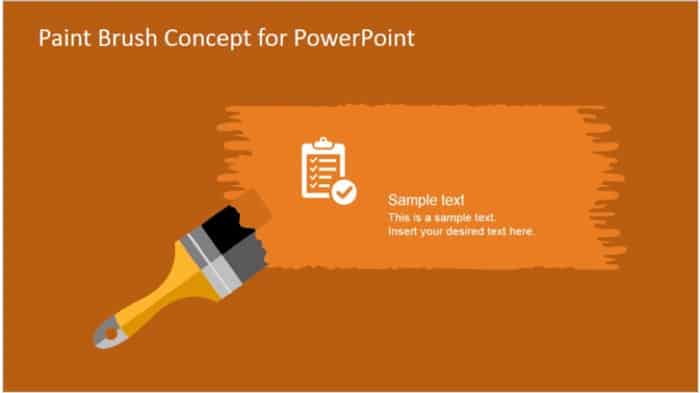 SlideModel's Paint Brush Concept PowerPoint Template