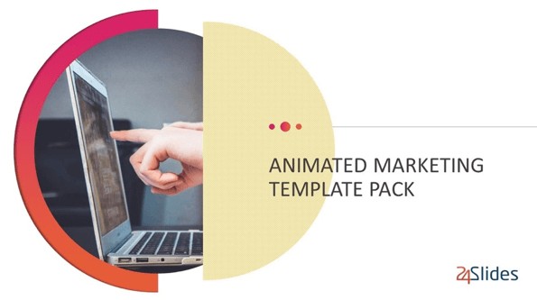 Cover slide of Creative Animated Marketing PowerPoint Template pack