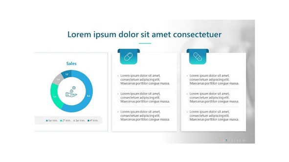 Creative Animated Pharmaceutical PowerPoint Template - Pharmaceutical Sales Slide
