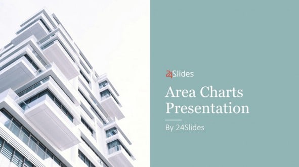 Cover slide of Area Chart PowerPoint Template