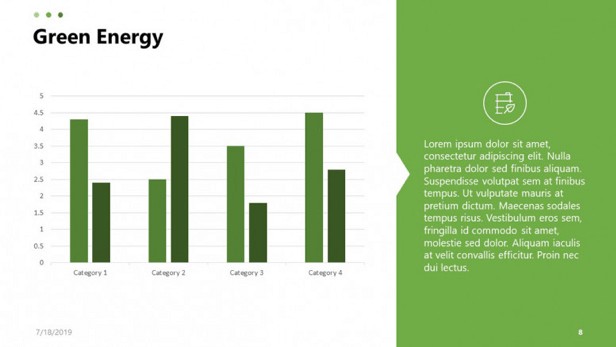 Environment Deck PowerPoint Template - Green Energy slide