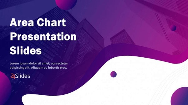 Cover slide of Creative Area Chart PowerPoint Template