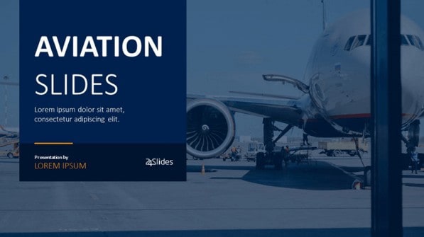 Cover slide of Aviation Slides PowerPoint Template