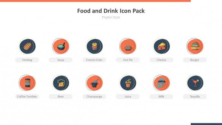 food icons powerpoint templates