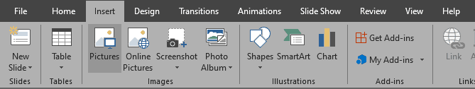 insert pictures in PowerPoint