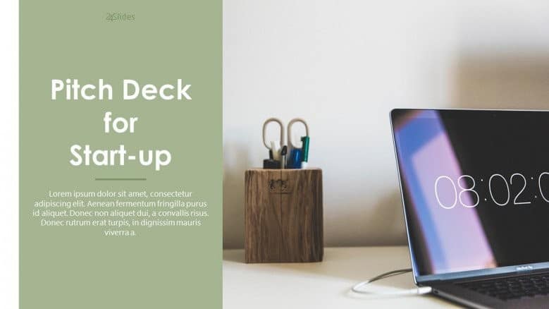 startup pitch deck template