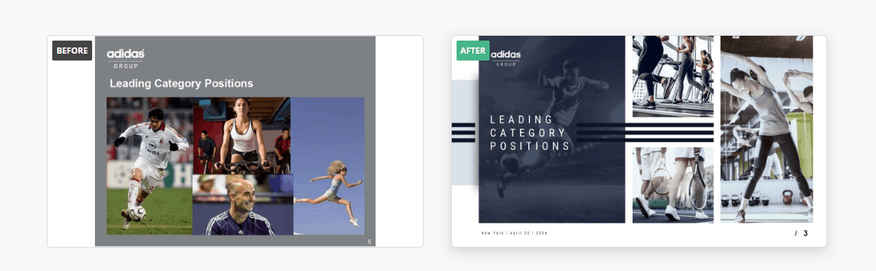 Adidas PowerPoint presentation example