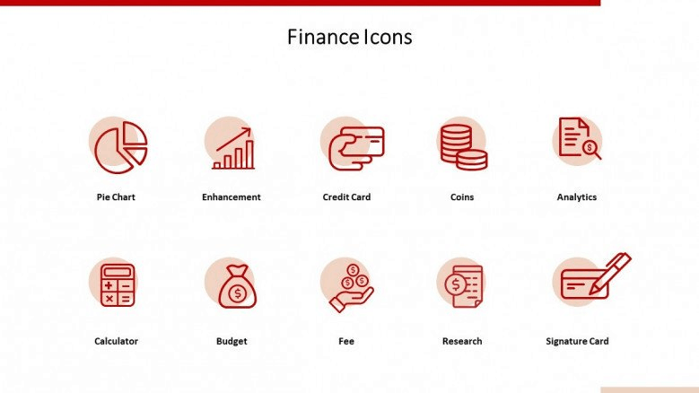 best free powerpoint templates 2019 Financial Icons