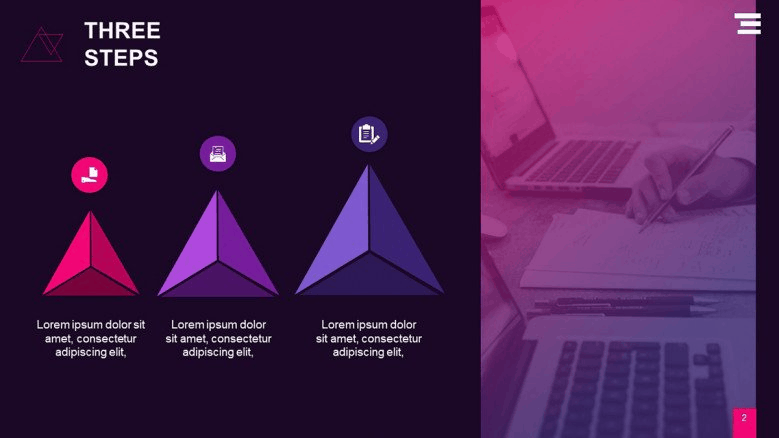 triangle graphs powerpoint template