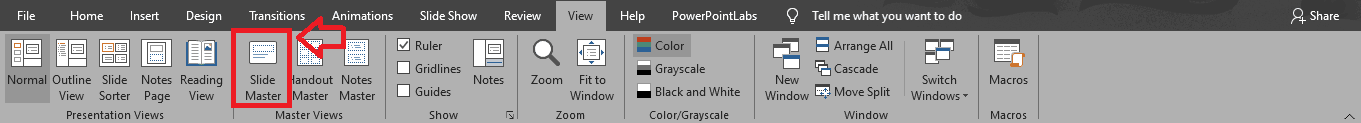 slide master view PowerPoint