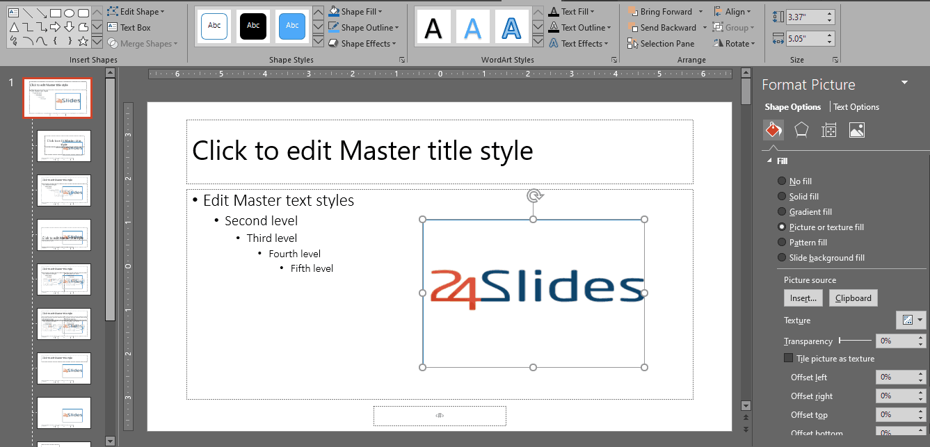 watermark in PowerPoint
