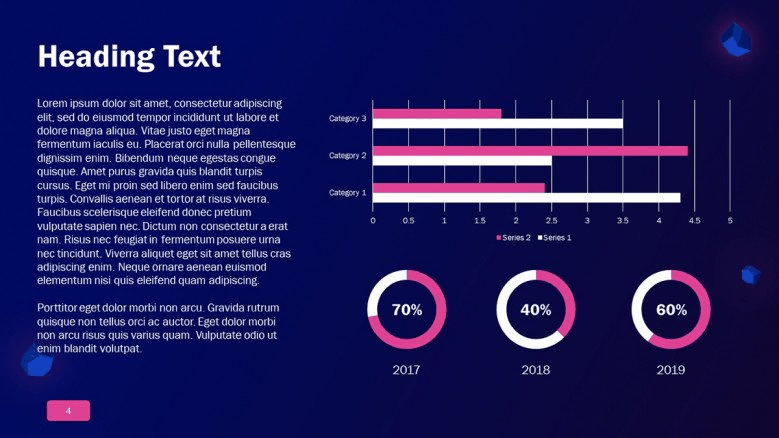 marketing blue powerpoint template 