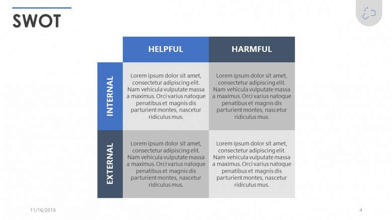 swot free powerpoint template