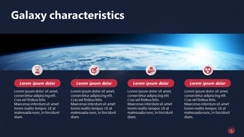 galaxy powerpoint template