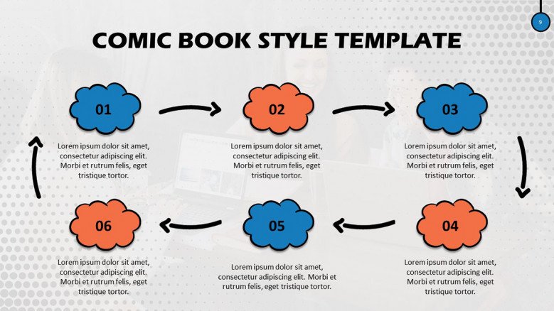 Comic book style PowerPoint template
