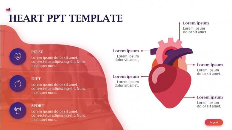 Heart Disease Prevention PowerPoint Slide in creative style