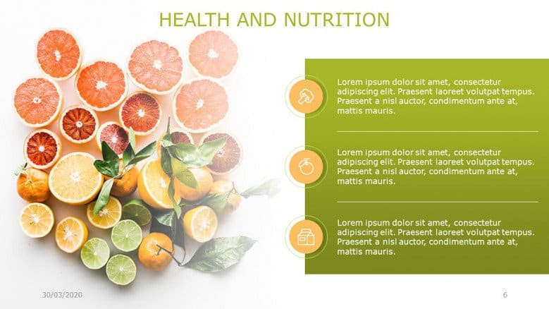 Health and Nutrition Green Slide