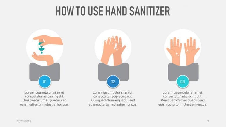 Hand Sanitizer PowerPoint Slide