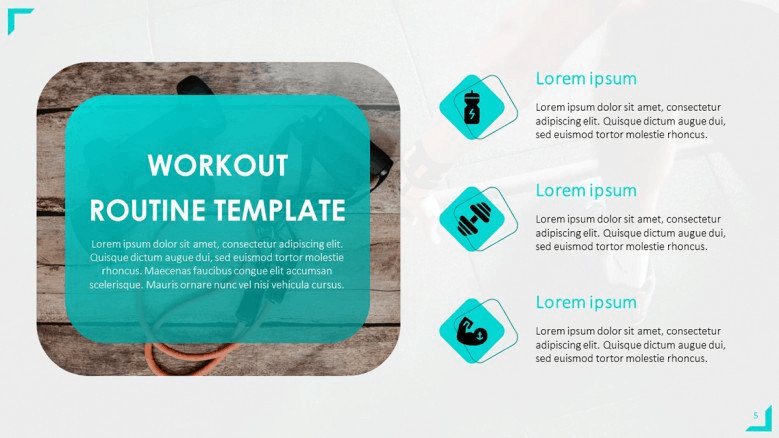 workout PowerPoint template