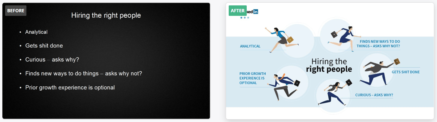 Playful PowerPoint design transformation