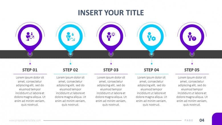 Creative Process Timeline Slide