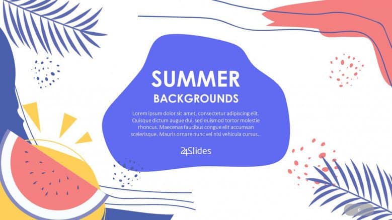 Colorful Summer Background Slides