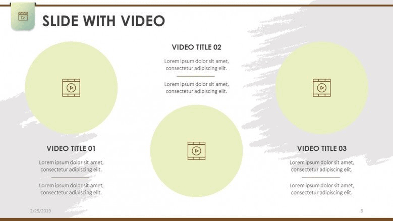 slides with video free template