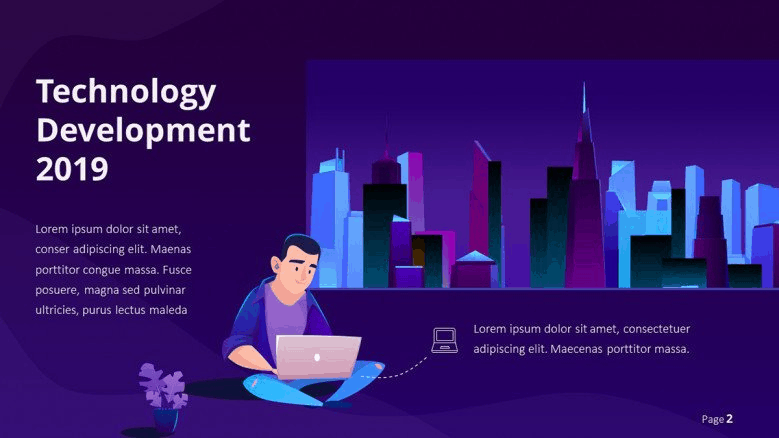 technology pitch PowerPoint template