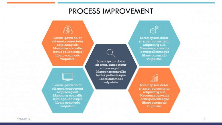 process minimalist PowerPoint template