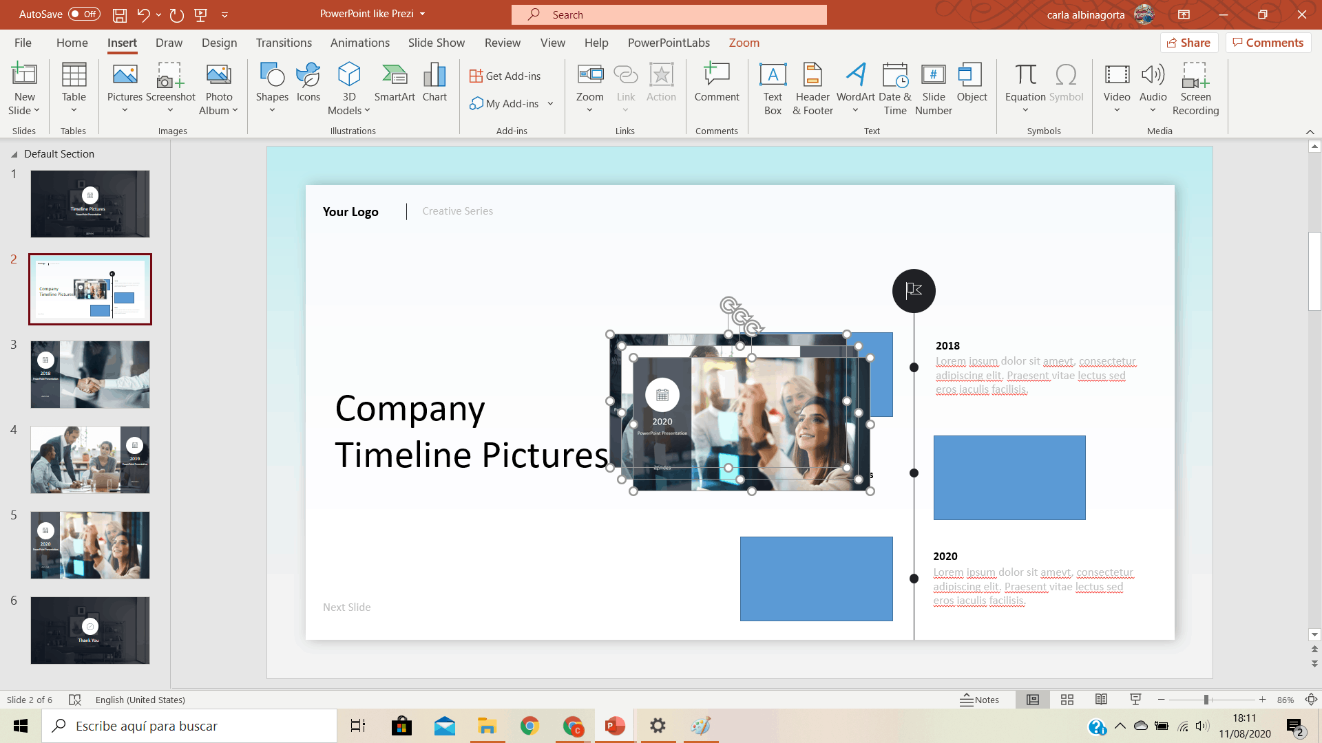 prezi style powerpoint template