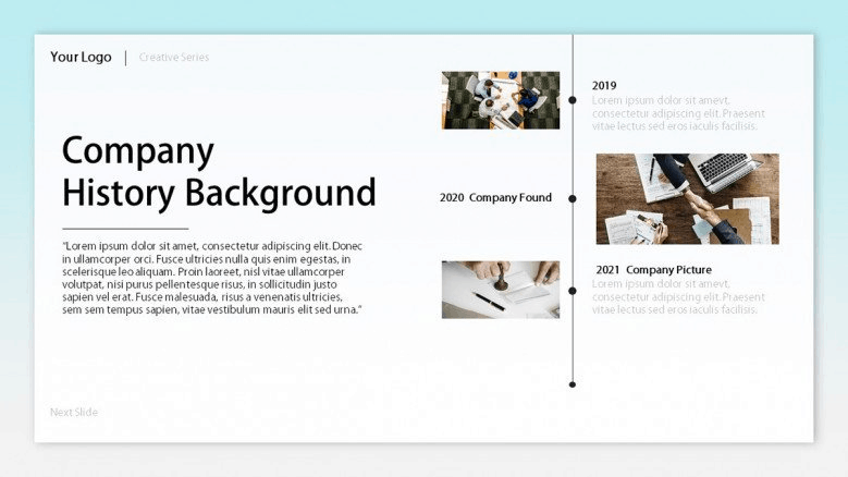 free pictures timeline powerpoint template
