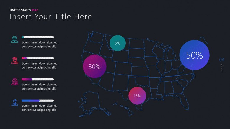 US maps powerpoint template