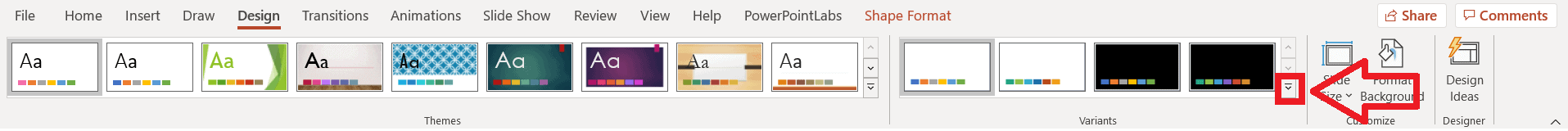 custom PowerPoint color themes