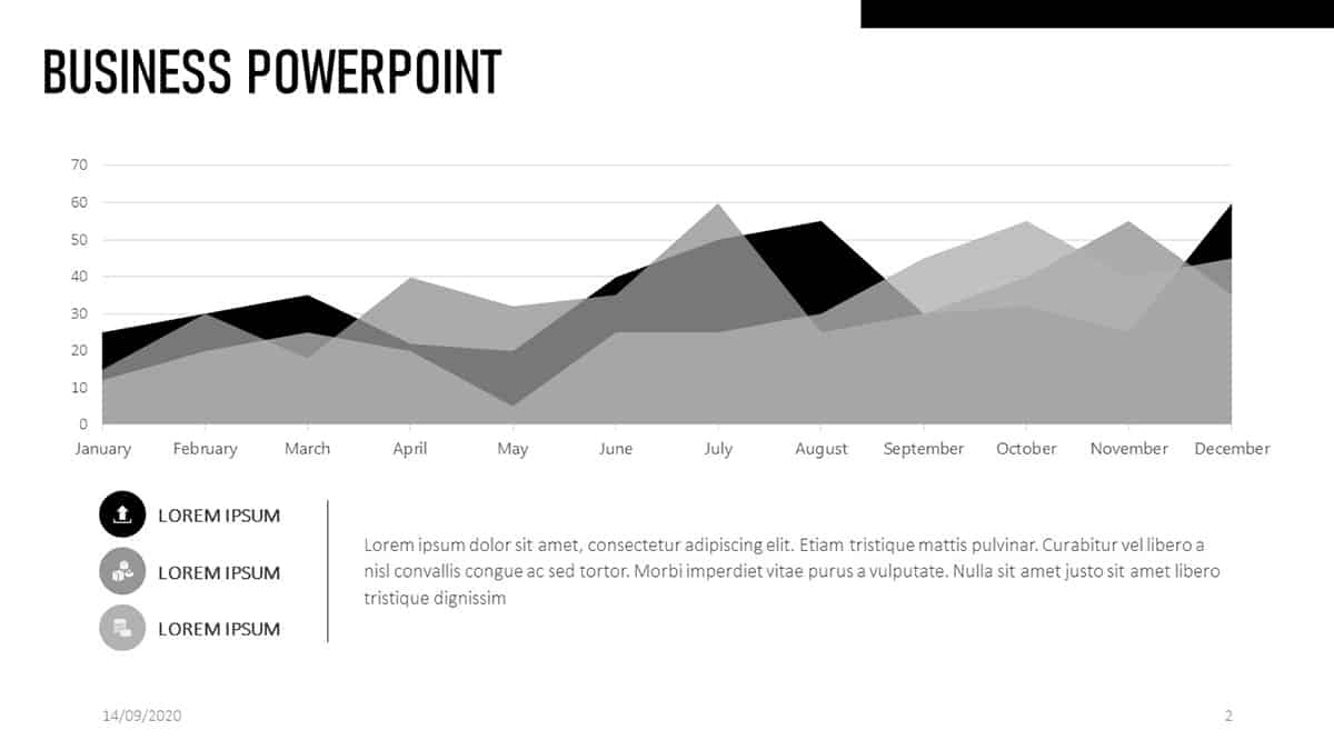 Black and White Business PowerPoint Template