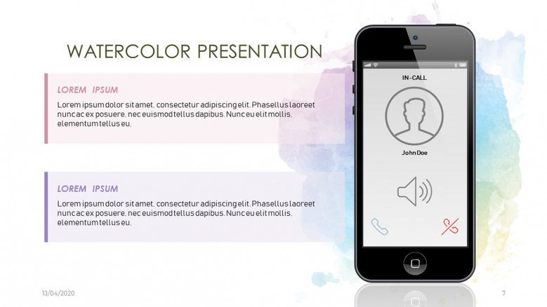 watercolor powerpoint template