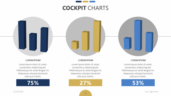 FREE Cockpit Chart Presentation Template PowerPoint Template