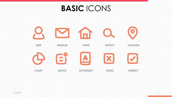 FREE Google Slides Basic Icons Template PowerPoint Template
