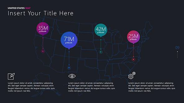 FREE United States Map Infographic Template PowerPoint Template