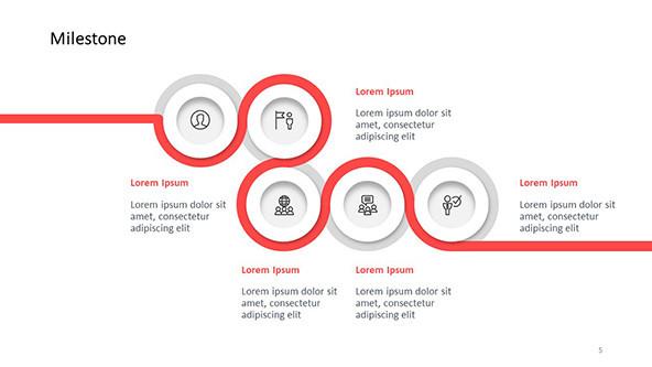 FREE Milestone Roadmap PowerPoint Template PowerPoint Template