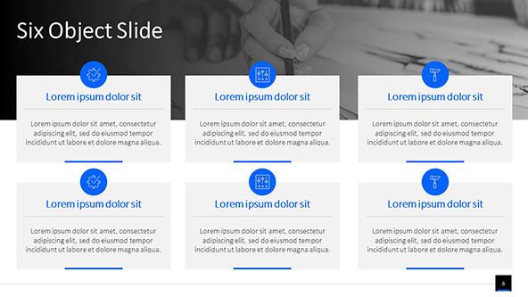 FREE IBM Themed PowerPoint Template PowerPoint Template