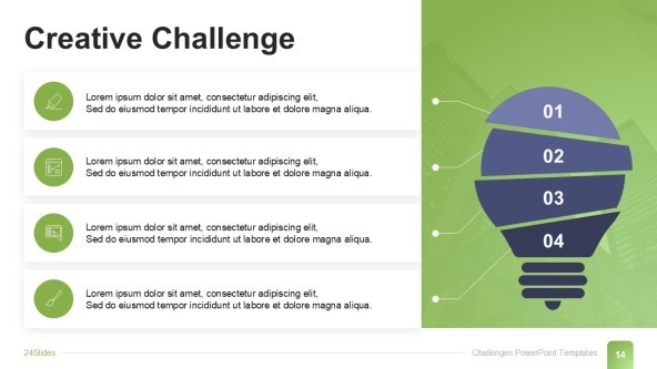 FREE Challenges and Solutions PowerPoint Template PowerPoint Template