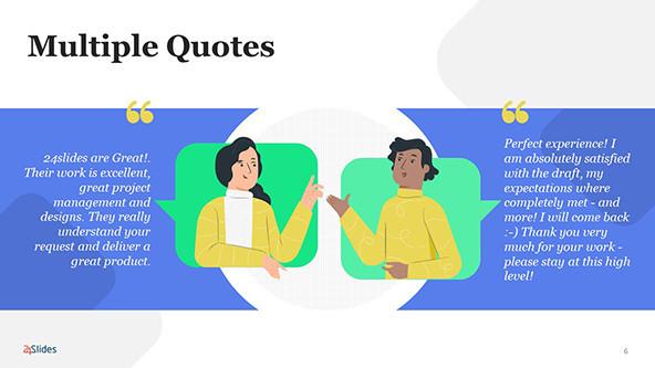 FREE Multiple Quotes PowerPoint Template PowerPoint Template