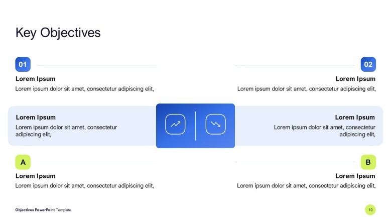 Six Learning Objectives PowerPoint Template