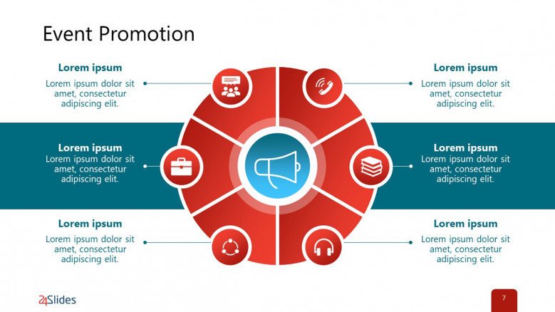 PowerPoint Diagram for Event Promotion Process