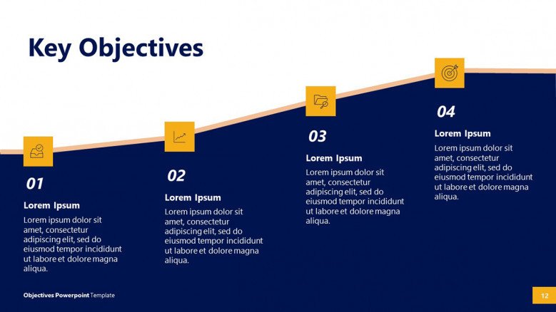 Career Objectives PowerPoint Roadmap Template