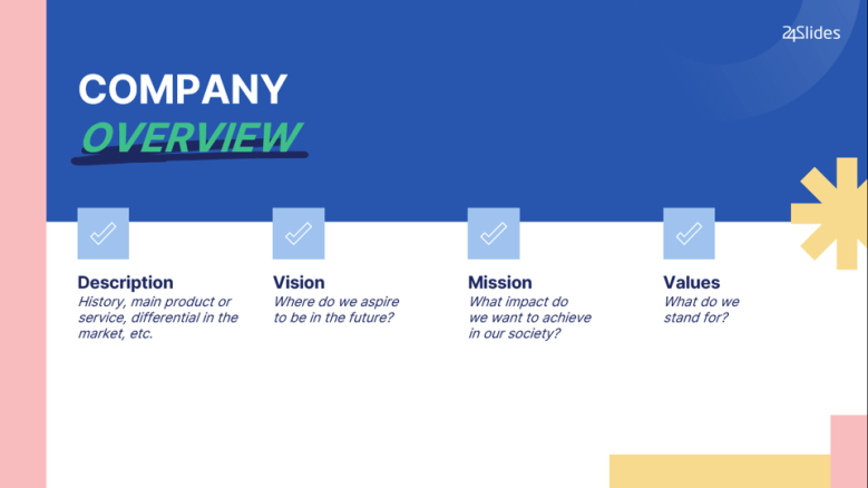 Company overview in PPT