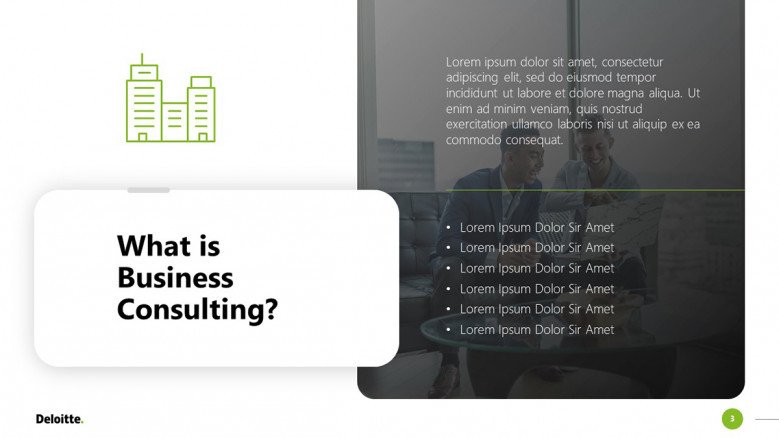 Deloitte Consulting PowerPoint Slide