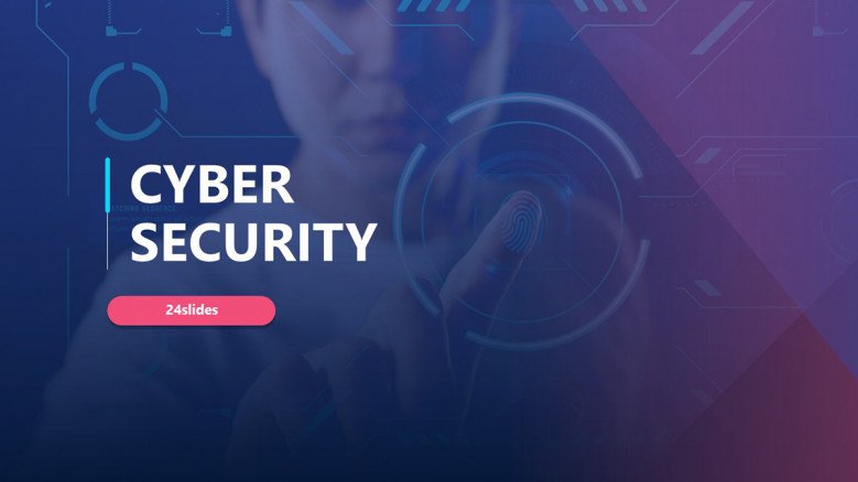 Purple Cyber Security PowerPoint Template