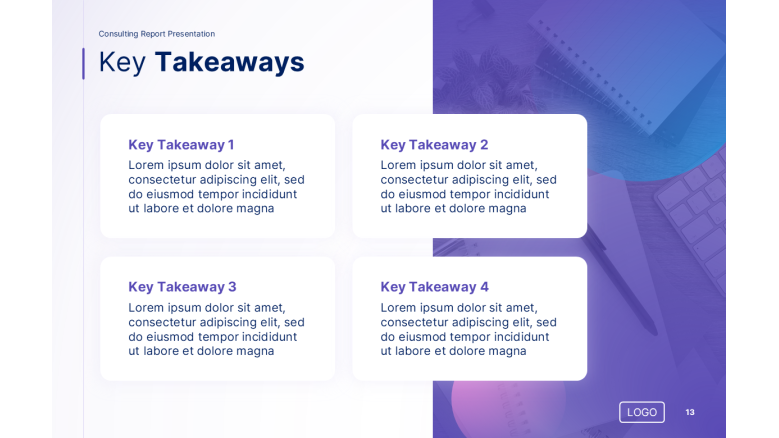 key takeaways slide